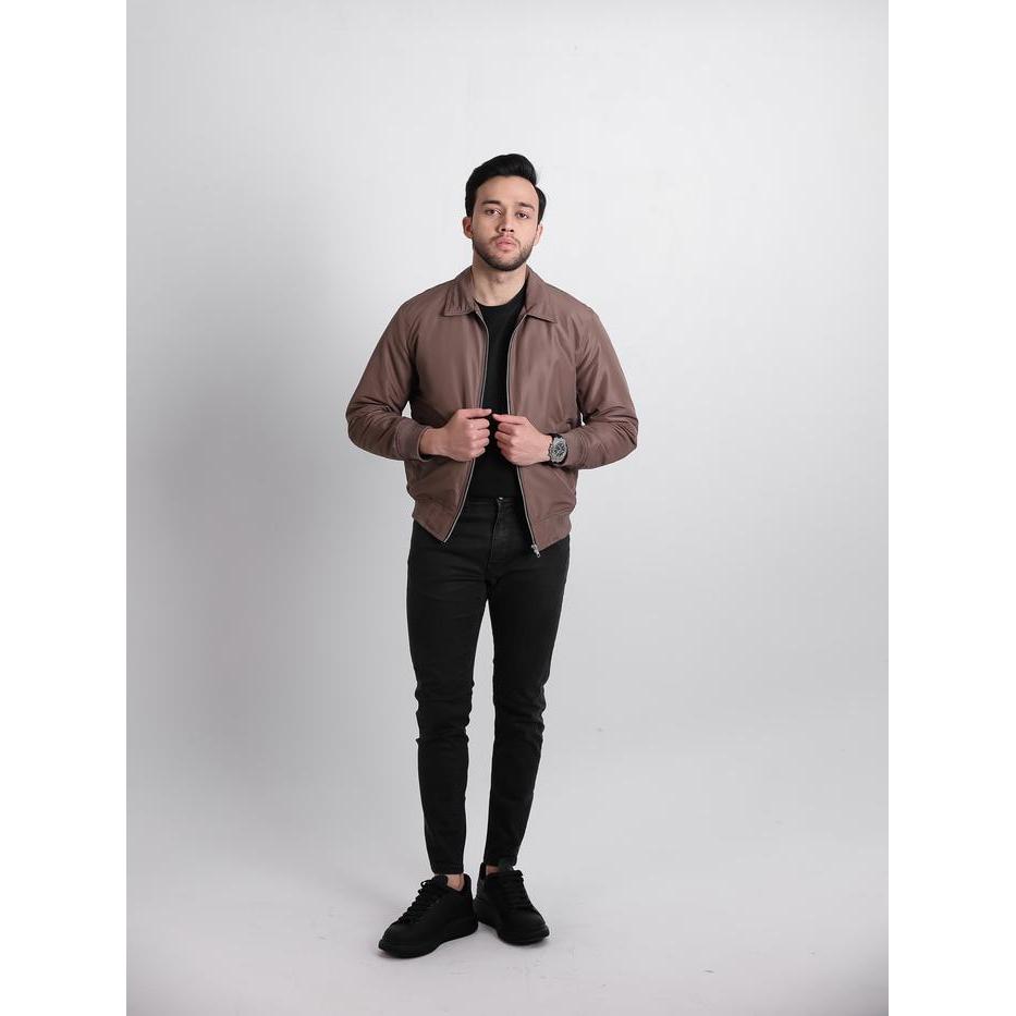 BREY Jaket Pria Bomber Work Casual Jacket Boxy Sport Parasut Bruce