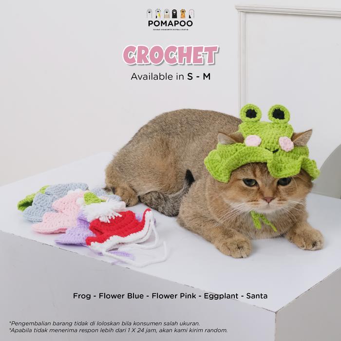 POMAPOO - TOPI KUCING DAN TOPI ANJING CROCHET