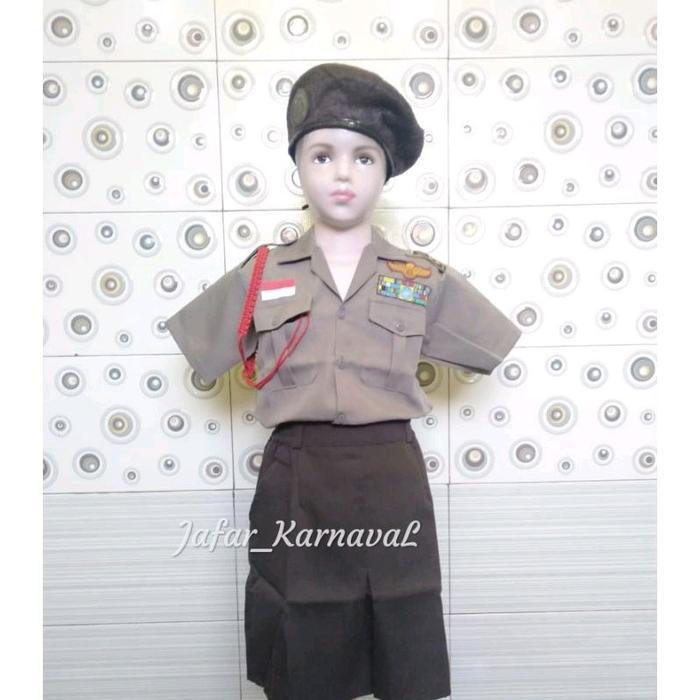 Baju profesi anak polisi/polwan untuk putri.paud-TK&SD BAJU POLWAN ANAK baju polwan cilik Fashion Sd
