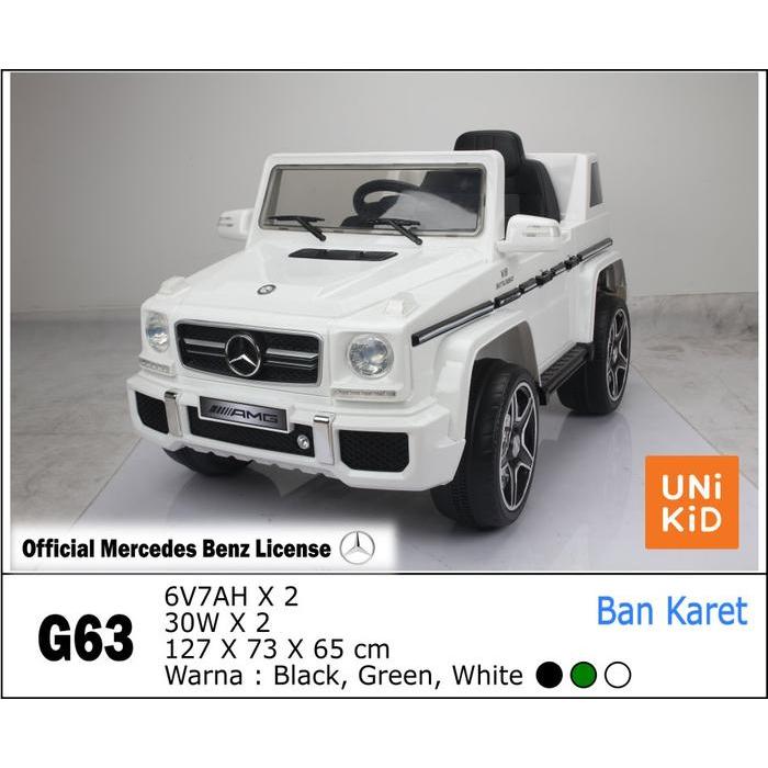 Mainan Anak Mobil Aki Unikid G63 Mercedes Benz Jip Mercy Lisensi Resmi