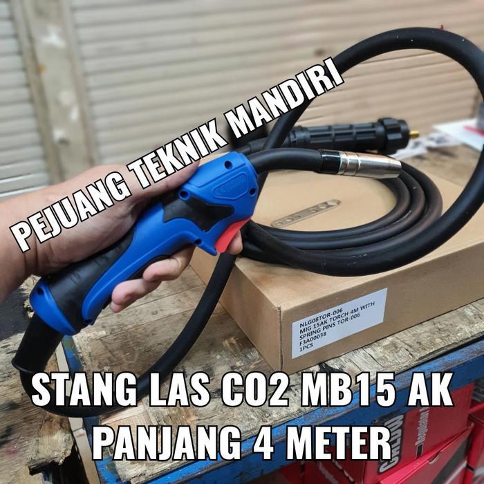 Stang Las Co2 Mig Mb15 Ak / Stang Las Co2 Mb 15 Ak / Mig Torch Mb15 4M #Gratisongkir