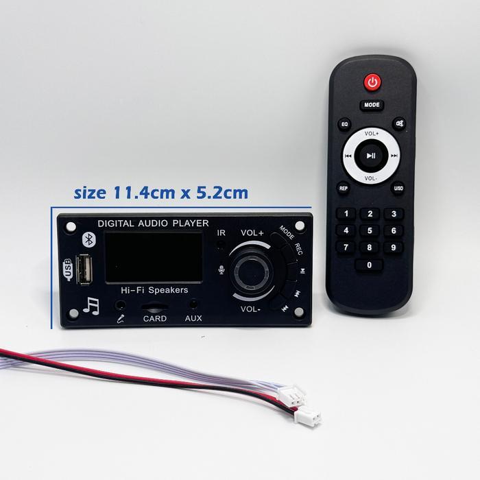 1000W Mp3 Bluetooth Layar Besar Amplifier 2X50W Karaoke Usb Aux Radio Terpercaya
