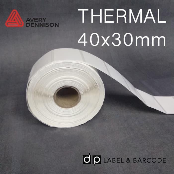 "New" LABEL STIKER THERMAL 40 X 30 mm - 40x30 mm