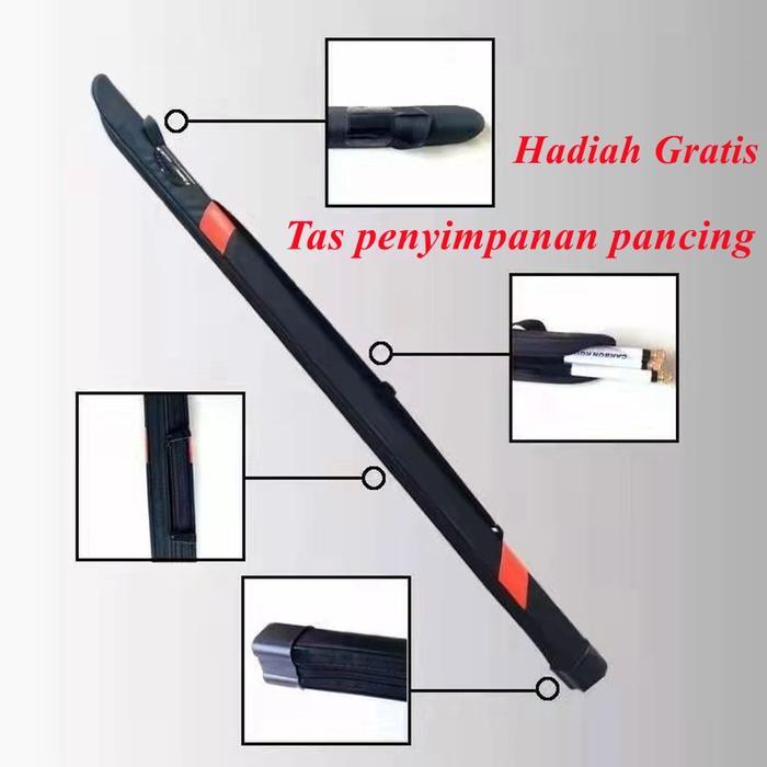 Joran Pancing Joran Casting Bc Joran Spinning Ultralight Ul Rod Tongkat Pancing