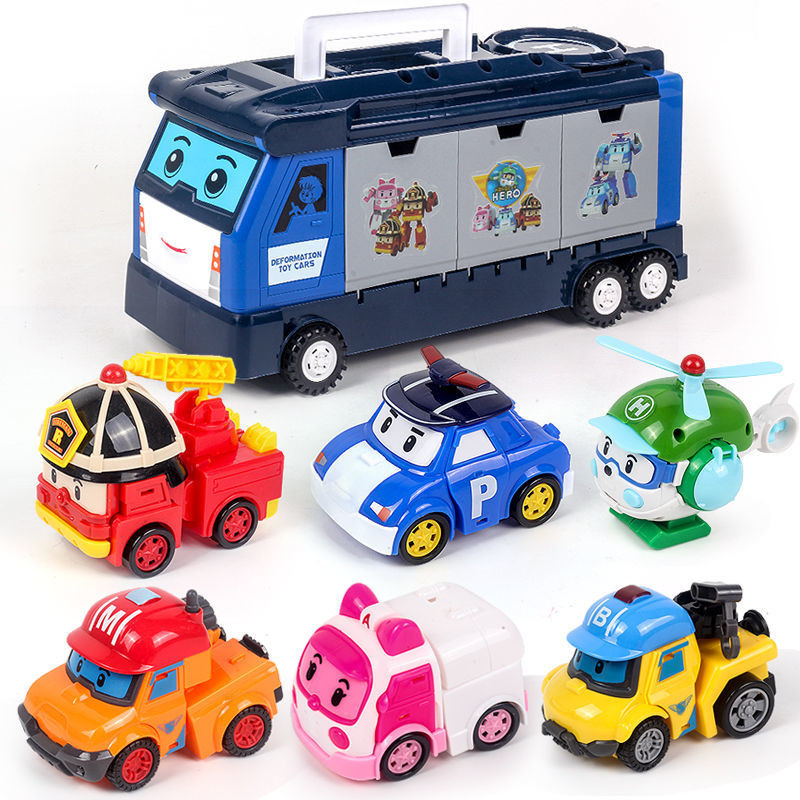 Transformation Robot Car RobOcar Model Action Figure POLI Toys for KiAs Boys Deformation Vehicle Toy