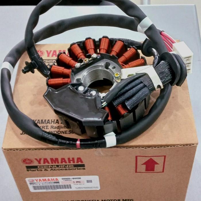Spul / Stator Assy Yamaha Aerox 155, Lexi Original Alat Kabel Lampu Motor Motorcycle Sepeda
