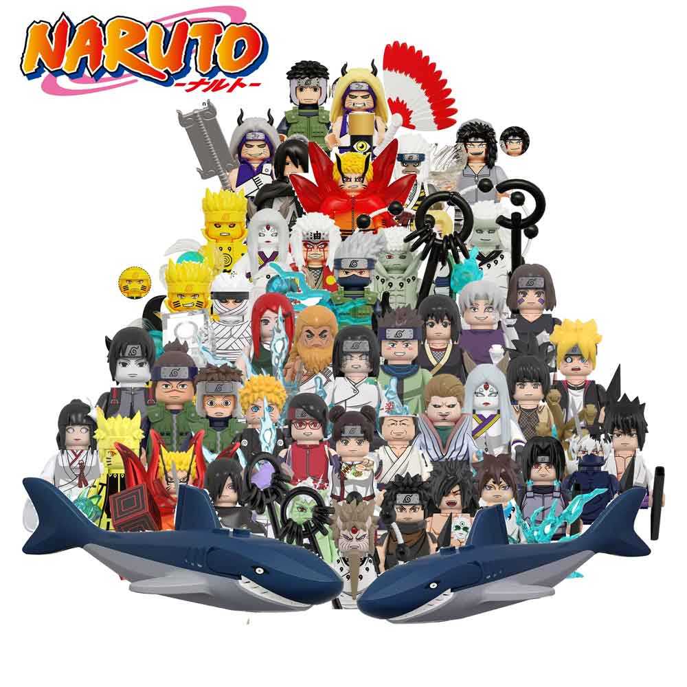 WM6105 6106 6107 NEW NARUTO Annie Anime Bricks Mini Action Toy Minifgure Building Blocks Gifts