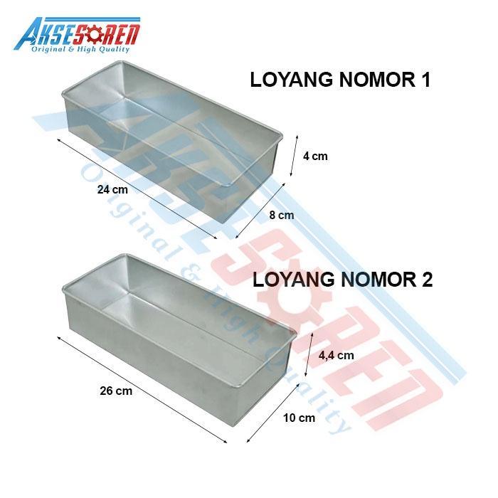 KOMPLIT Loyang Persegi Panjang Brownies / Loyang Brownies Panggang Kecil / Loyang Bolu Kukus Besar /