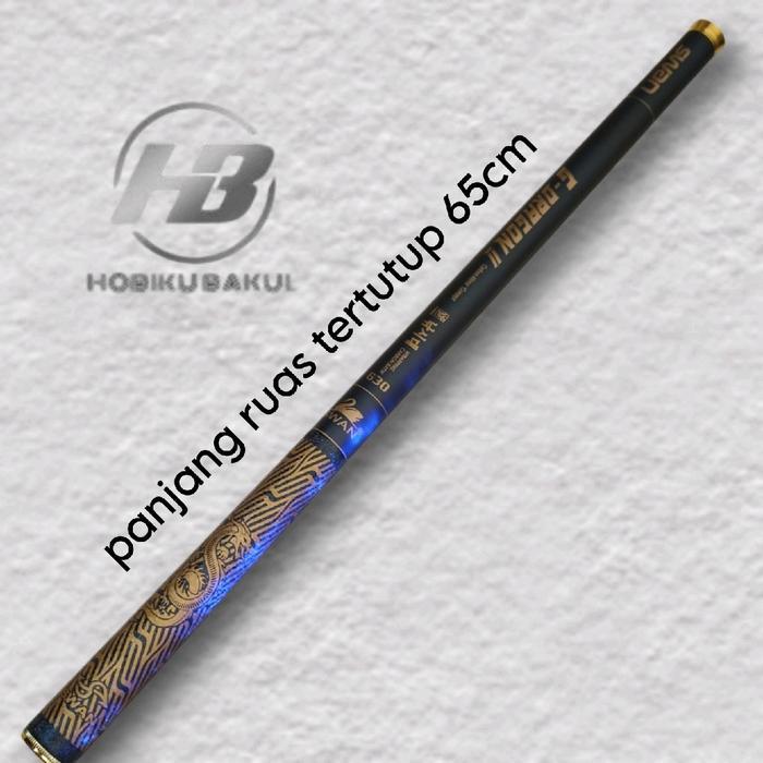 Joran Tegek Carbon Batik Korea Gold Dragon Vol 2 360 Super Kuat Action Medium Pancing - Stik