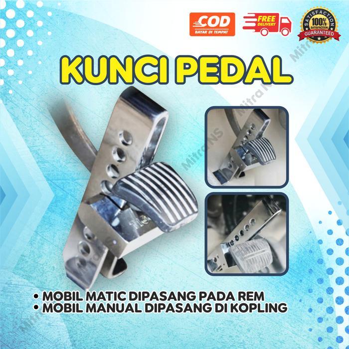 "New" Kunci Gembok Pedal Mobil Manual Mobil Matic Universal, Pengaman Mobil Kunci Pedal