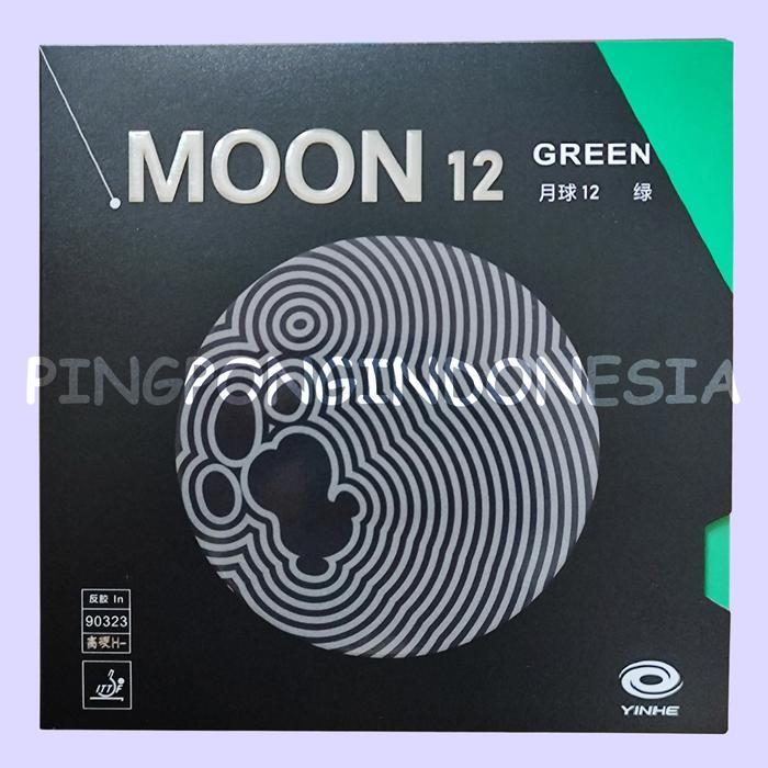 Yinhe Moon 12 Green - Karet Pingpong Rubber Tenis Meja Bet Bat OFF Moon Hijau Karet TenisMeja Rubber