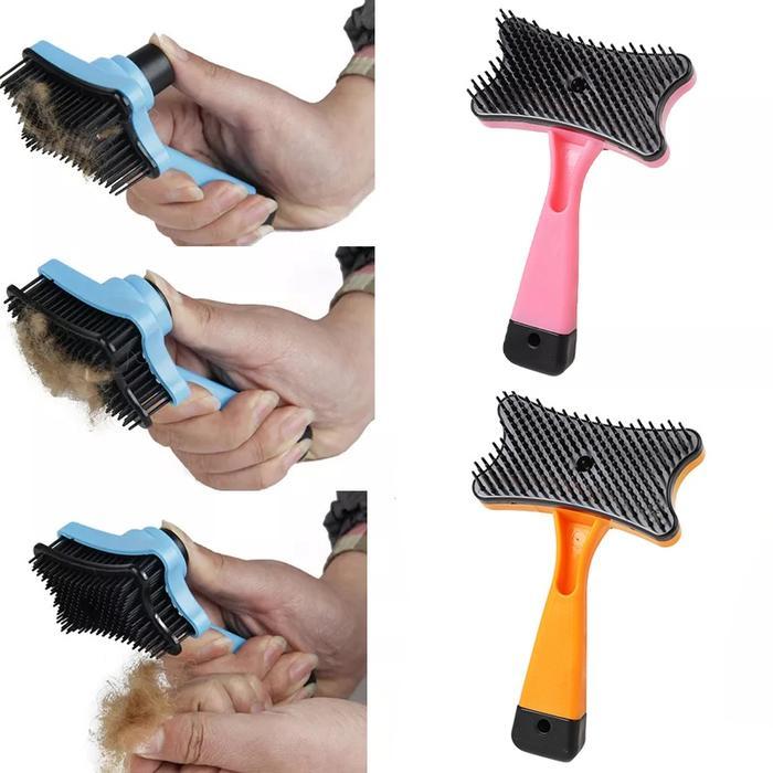 Sisir Tombol Kucing Sisir Bulu Kucing Otomatis Sisir Bulu Kucing Sisir Grooming Kucing