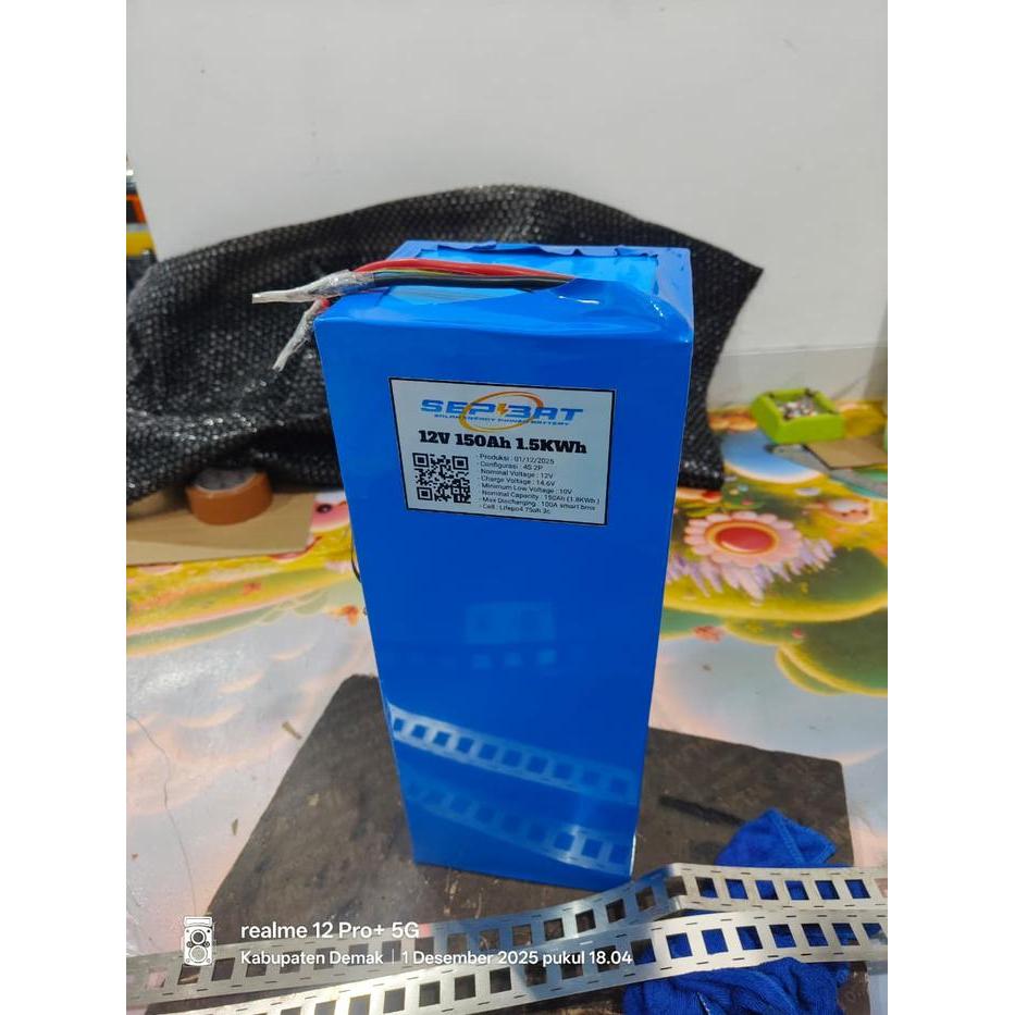 Battery Pack Custom Lithium Lifepo4 12V/24V/36V/48V/60V/72V Kapasitas 15Ah/25Ah/50Ah/100Ah With BMS