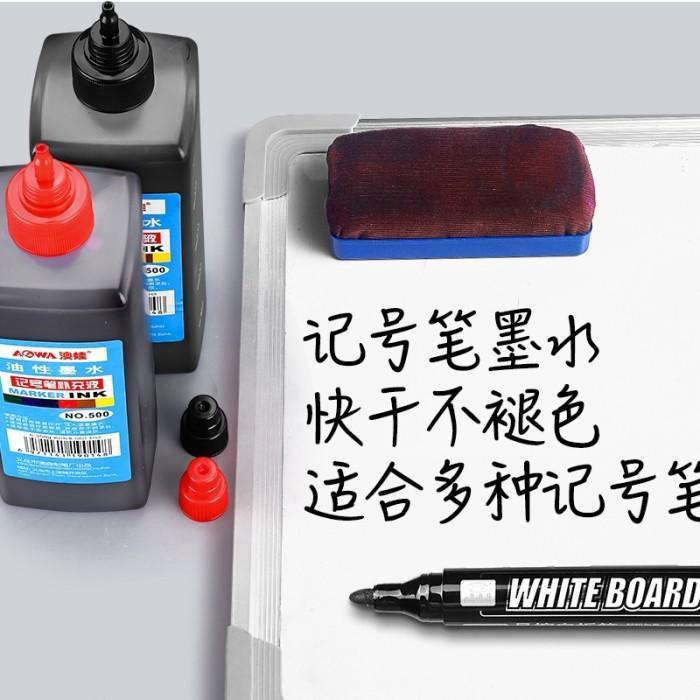 TERLARIS 500ml Isi Tinta Spidol For Refill Tinta Spidol Tinta Refill Spidol Tinta Spidol Biru/Hitam