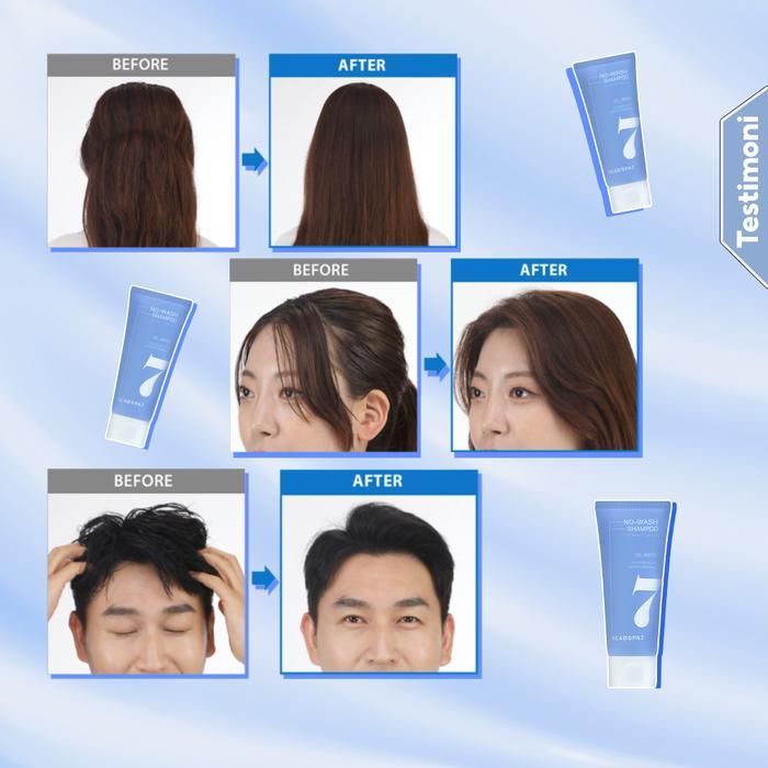 Headspa7 No Wash Shampoo 100Ml L Gel Type Dry Shampoo L Menghilangkan Minyak L Membersihkan L Sampo
