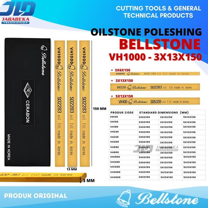 Krisbow - Vh 1000 3X13X150 Mm Oilstone 3X13X150 #1000 Batu Gosok Polesh Finishing Stone