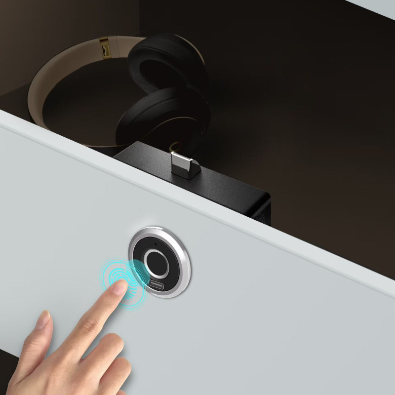 Fingerprint Drawer Lock Fingerprint Cabinet Lock Easy Install Keyless Electronic Smart Locker Lock