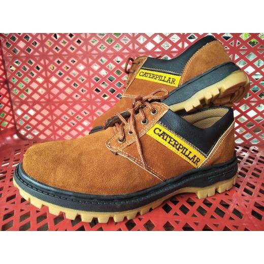 Sepatu Safety Kulit Asli Sepatu Kerja Sepatu Proyek Caterpillar Proyek