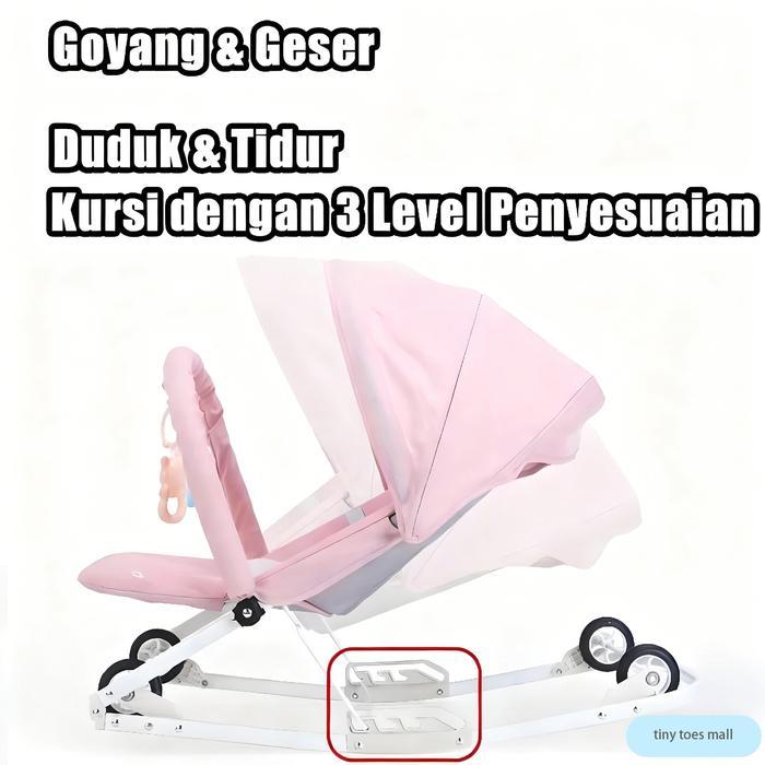 Bouncer Baby Newborn /Bouncer Bayi Murah/Rocking Bouncer/Mainan Anak Bouncer Joie Dapat Di Dorong