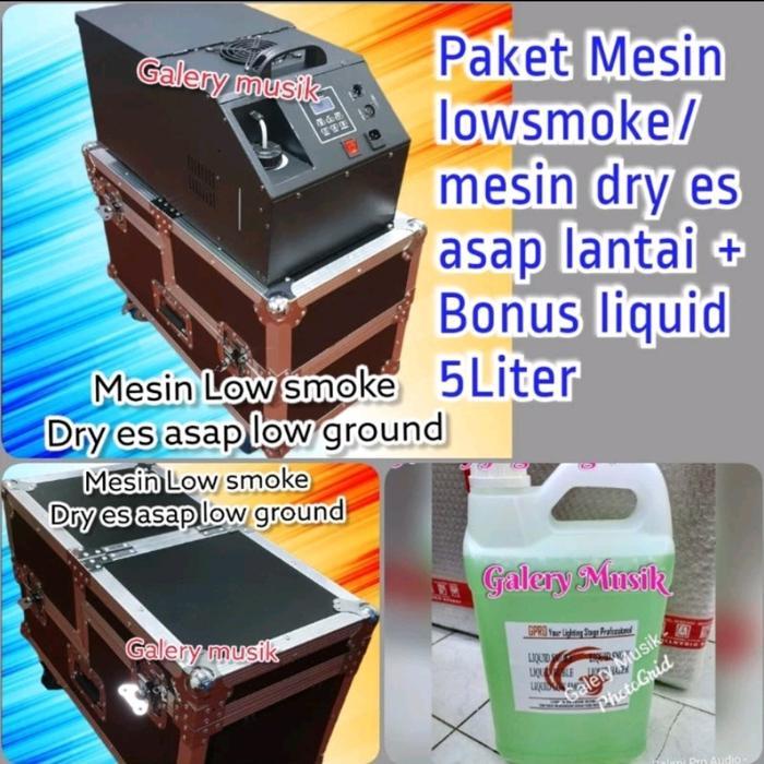 paket Mesin low smoke / mesin dry es/ mesin lowsmoke asap lantai bawah seperti awan 1500watt +