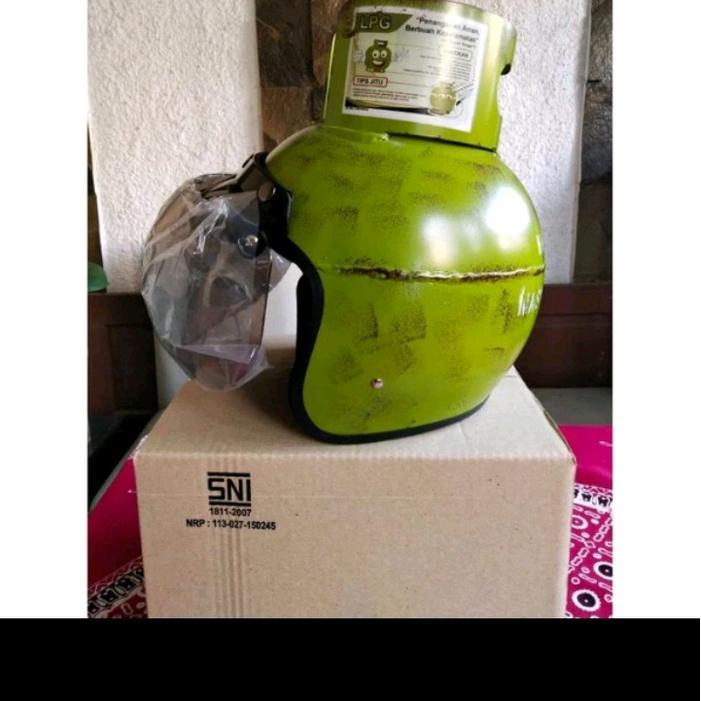 helem custom lpg bahan abs dan pastinya sni