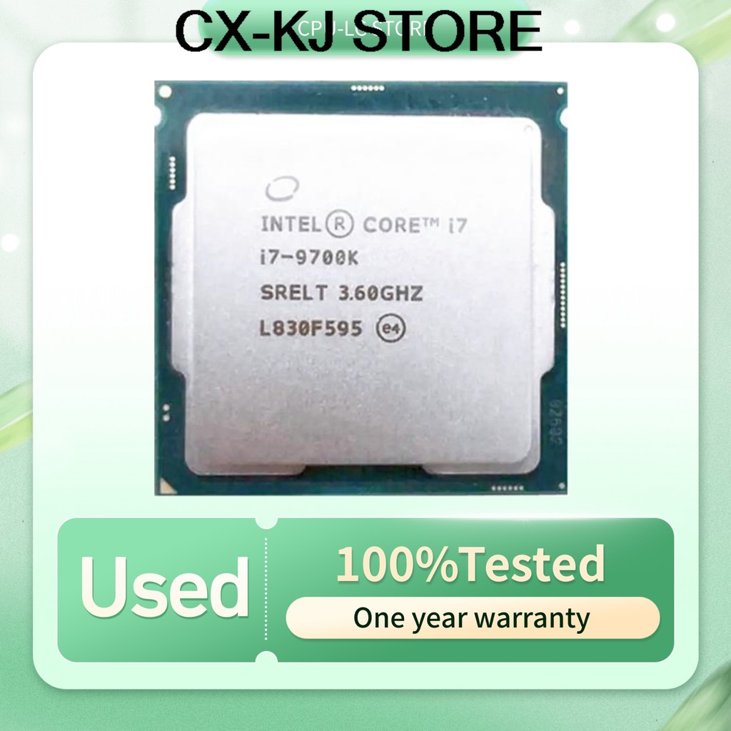 Intel Used Core i7-9700K i7 9700K Eight-Core Eight-Thread 3.6 95W GHz L3=12M LGA 1151 Desktop CPU