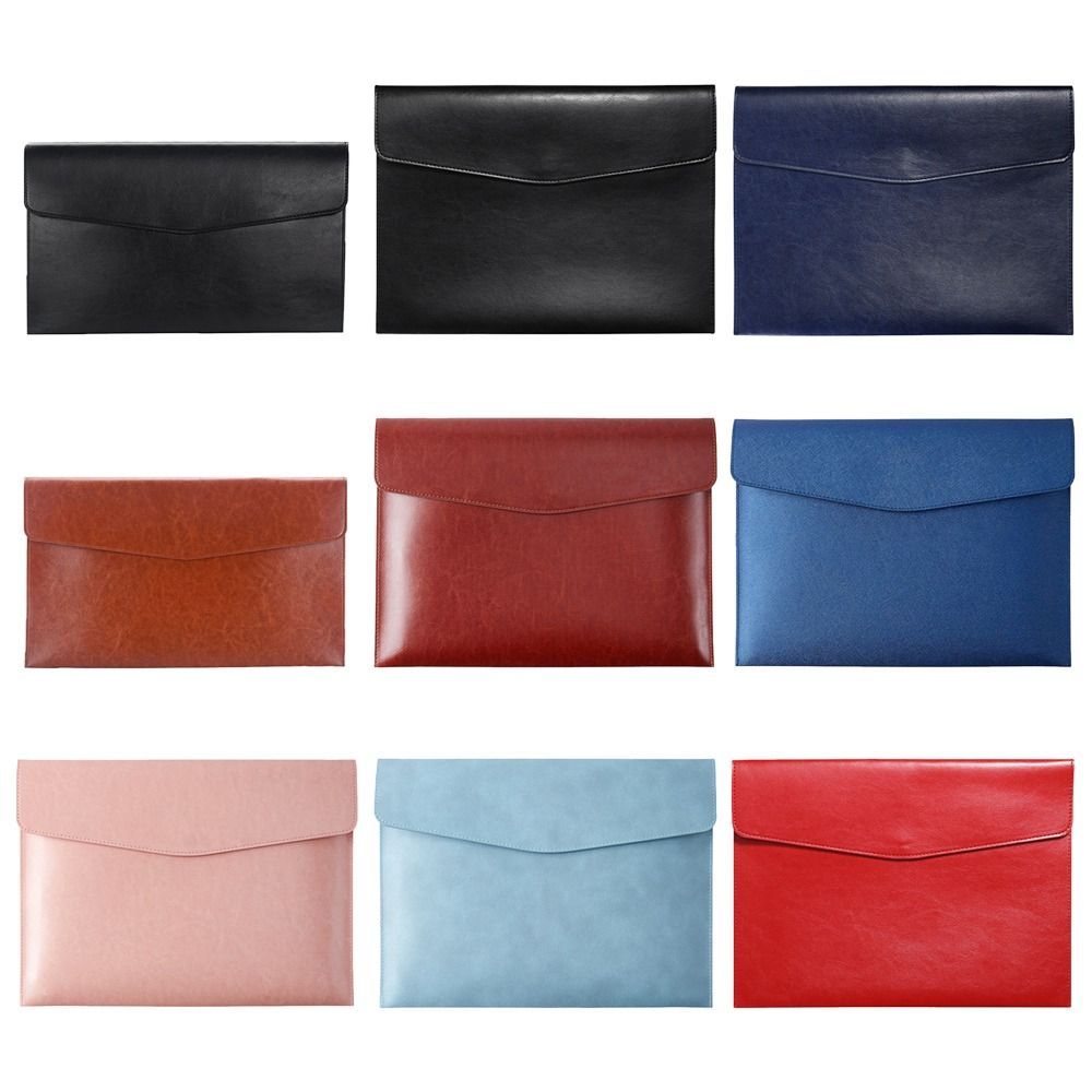 A4 A6 Fashion Briefcase Data Contract Bill File Bag Leather File Folder Data Package Document Bag