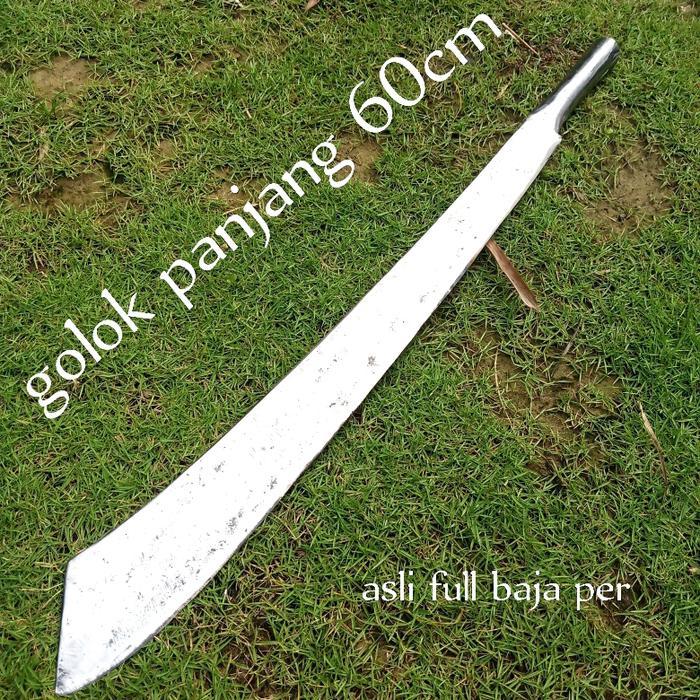parang panjang 60cm-golok hutan-asli baja full tang