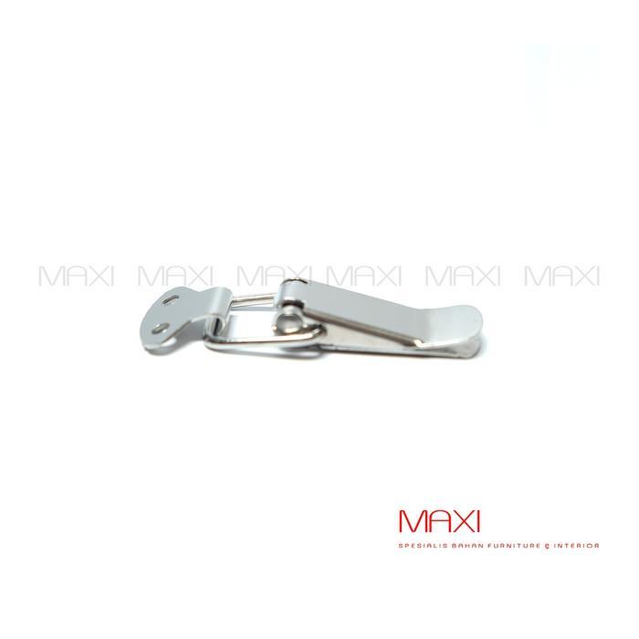 "New" KUNCI KOPER POLOS STAINLESS STEEL - OVERVAL KUNCI PETI BOX