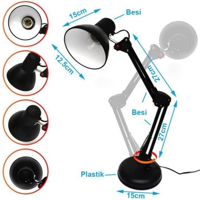 lampu belajar arsitek lampu meja besi arsitek