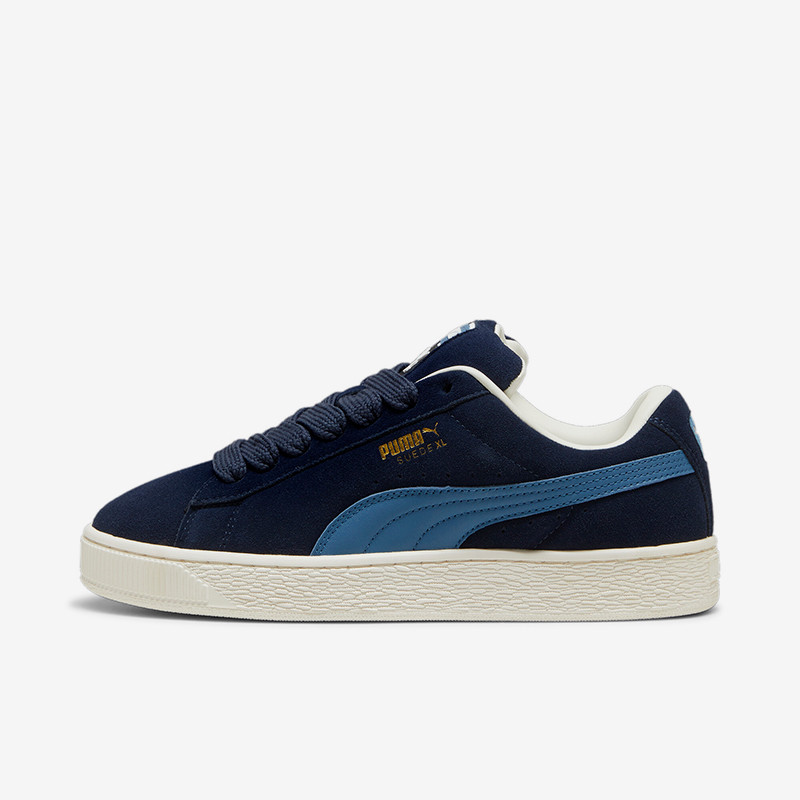 PUMA Suede XL Thick-Sole Anti-Slip Classic Low-Top Sneakers Unisex Blue 395205-17