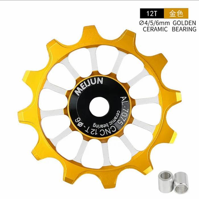 Meijun Pulley Rd Bearing Ceramic 12T - Pulley Bearing Ceramic Rd 12T