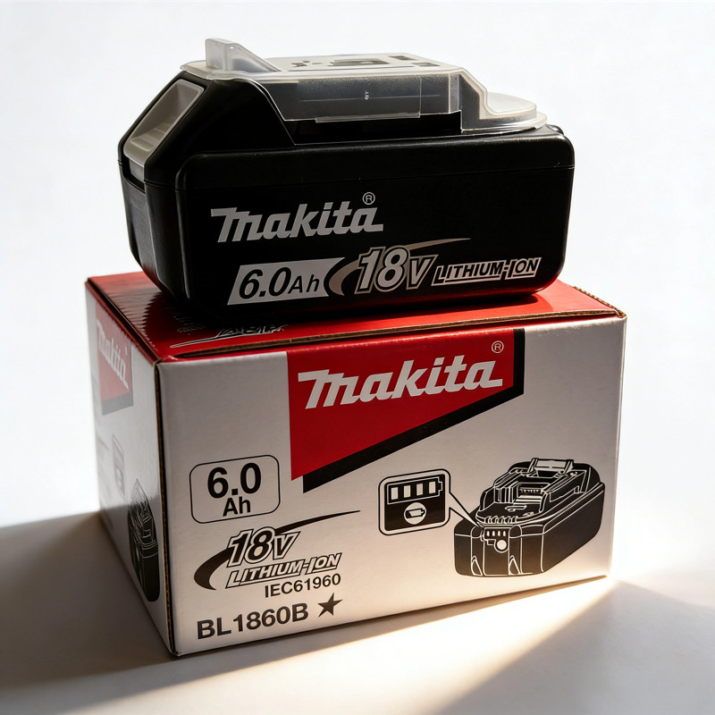 Makita 18V battery for Makita 18V power tools The 18V Makita BL1860B rechargeable battery can