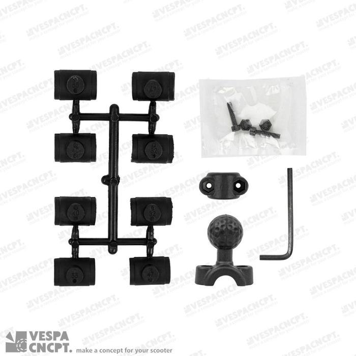 Bracket Adaptor Osopro 9 - 15mm Jepit Tangkai Spion Vespa Sprint Primavera Lx S Gts Piaggio Honda