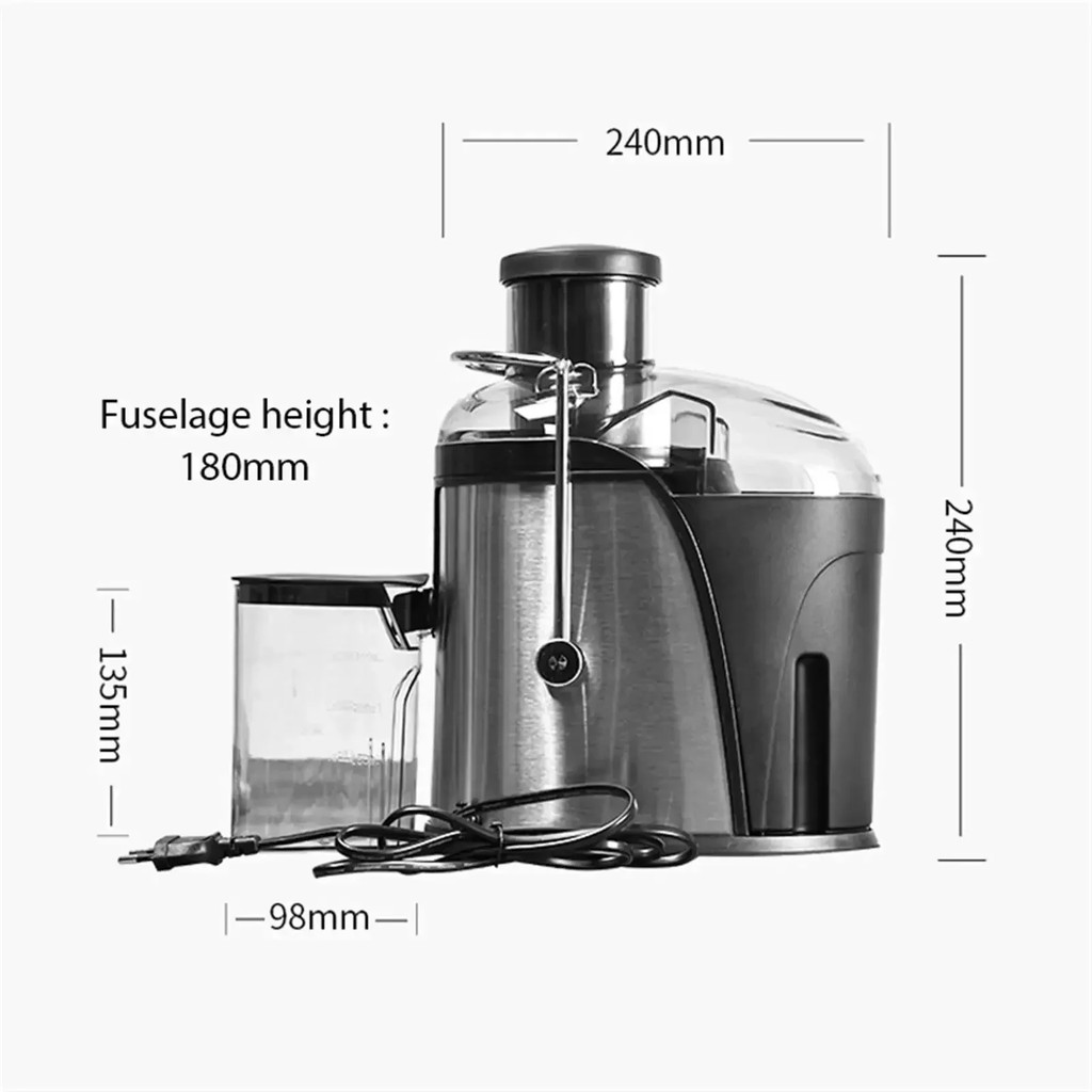 Stainless Steel Fruit Vegetable Centrifugal Juice Extractor Automatic Pulp Ejection High Juice Yield