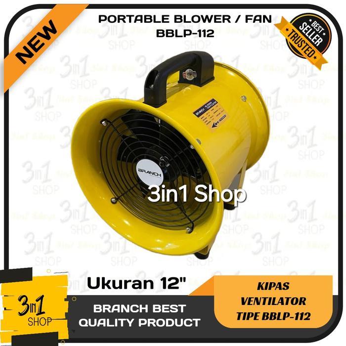 TERMURAH PORTABLE BLOWER 12" / VENTILATOR / BLOWER 12 INCH / DRUM FAN / EXHAUST FAN 12 INCH BRANCH