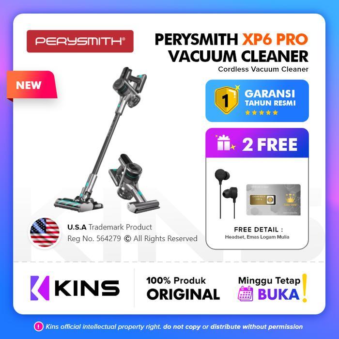 PerySmith XP6 Pro Cordless Vacuum Cleaner Portable Penyedot Debu Vacum - XP6 PRO