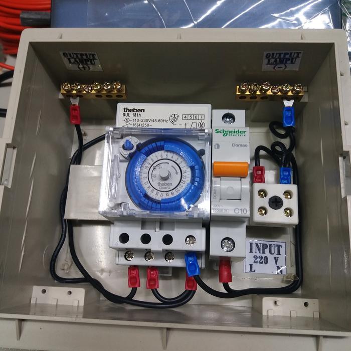 Panel Timer Theben/Panel Otomatis Lampu/Panel Lampu Otomatis 24Jam