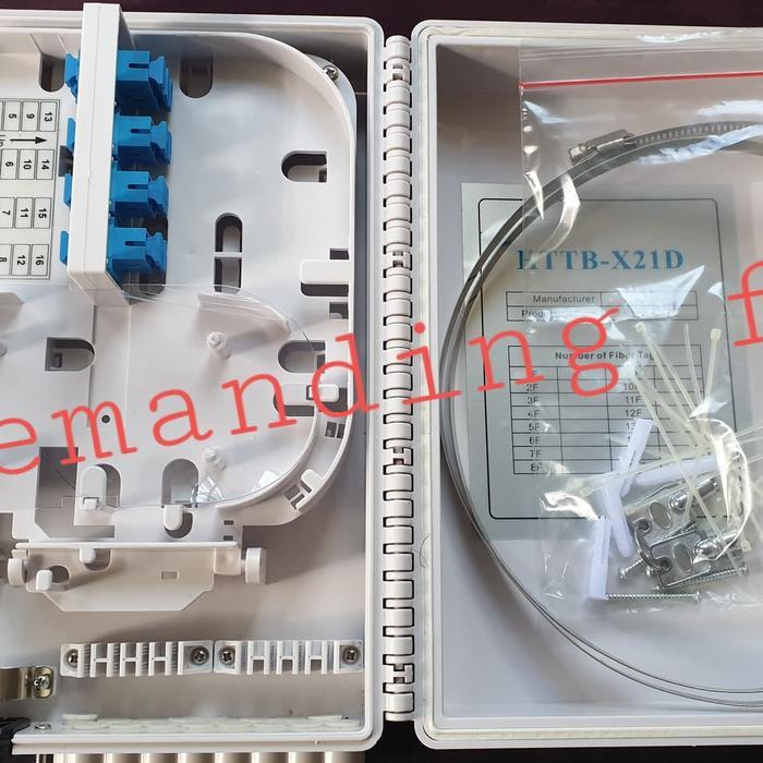 Odp Pole Odp Pb Sieges Double Lock 16' Lengkap 9 Adapter Fiber Optic