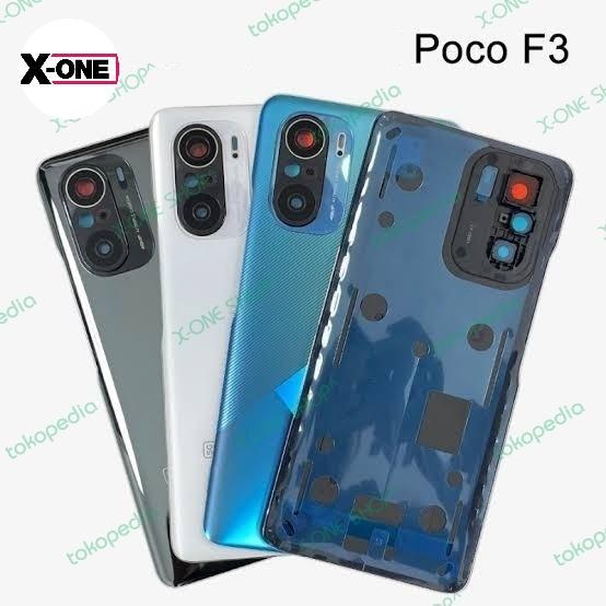 Backdoor backcover casing tutup belakang Pocophone POCO F3 Glass ORI *