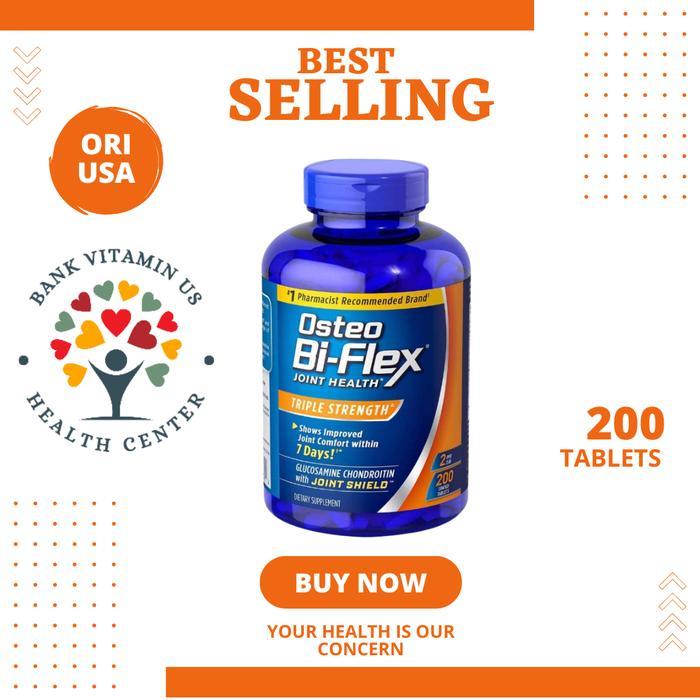 Osteo Bi-Flex Joint Health Triple Strength 200 Tablets Kesehatan Sendi Terlaris