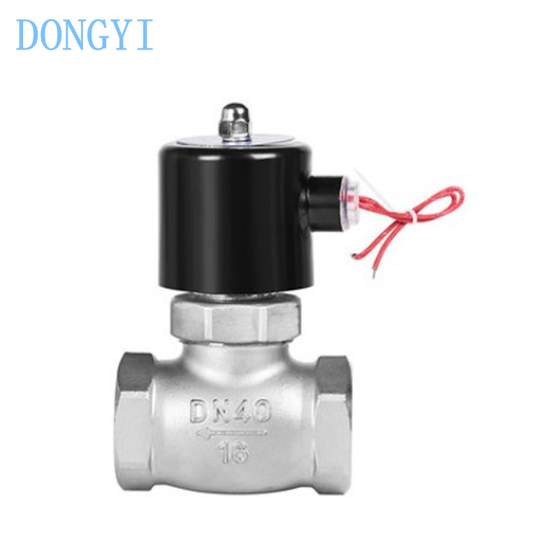 NORMALLY CLOSED STAINLESS STEEL STEAM SOLENOID VALVE ZQDF PILOT OPERATED PISTON HIGH TEMPERATURE