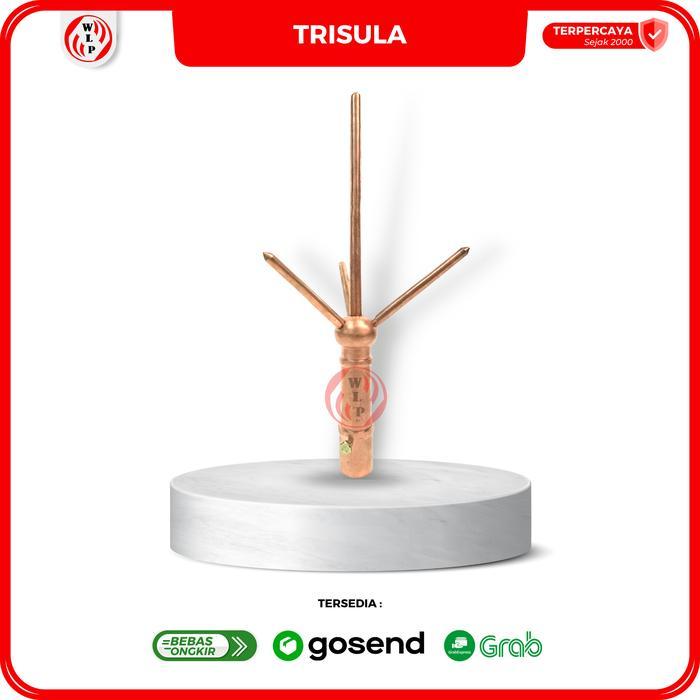 PENANGKAL PETIR TRISULA TEMBAGA ASLI