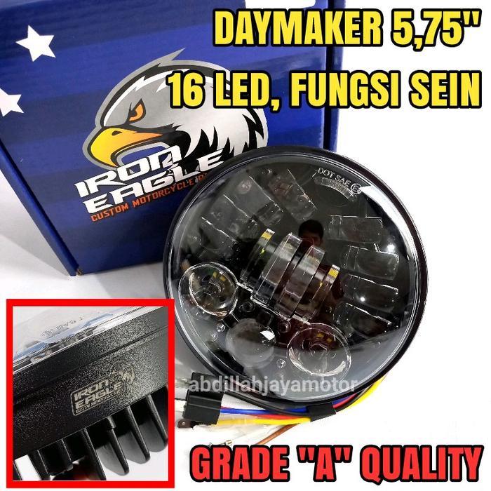 FREE ONGKIR LAMPU DAYMAKER 16 LED 5 75 INCH IRON EAGLE BISA COD