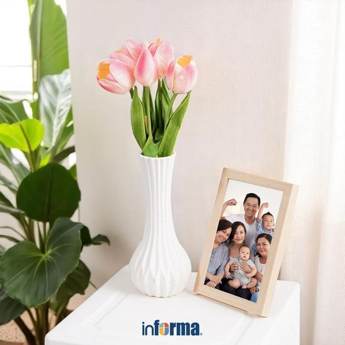 Informa 36 cm Bunga Artifisial Tulip - Pink Dekorasi Meja Pajangan Rumah Bunga Plastik Hias