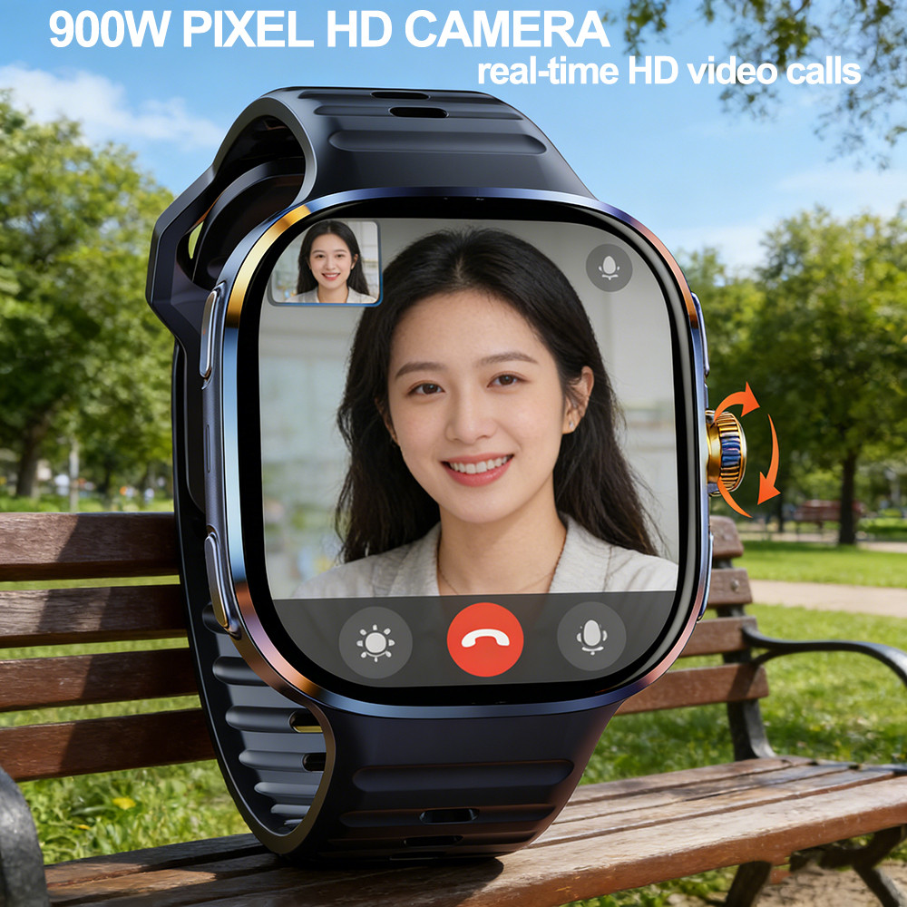 4G/5G Smartwatch Bluetooth Call HD AMOLED 2.40 inch Screen 900W Camera WIFI GPS 16GB+256GB RAM