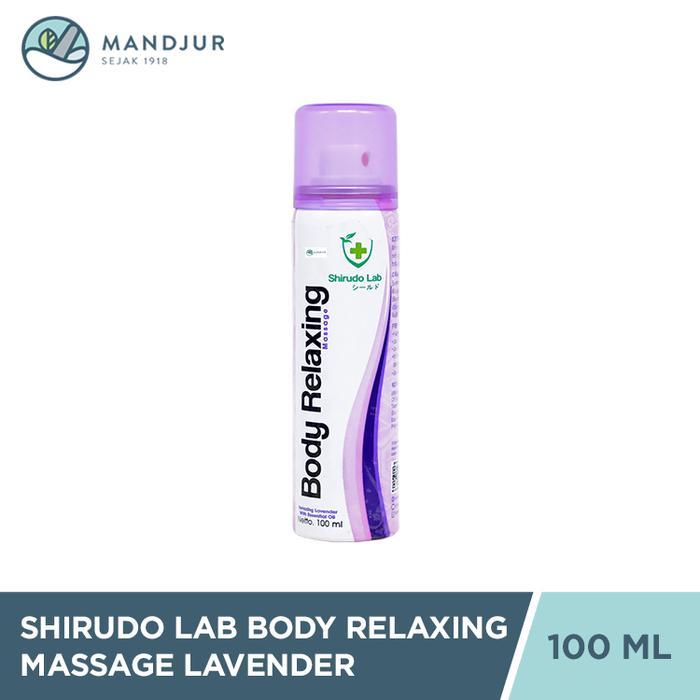 Lariss Maniss Shirudo Lab Body Relaxing Massage Spray Lavender 100 Ml - Body Relaxant Relaksasi Otot
