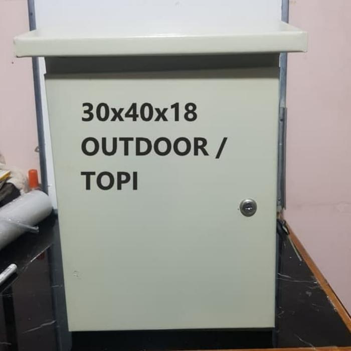 Premium Box Panel Listrik 30x40 Topi + Rel MCB / Box Panel 30x40 Outdoor + Rel