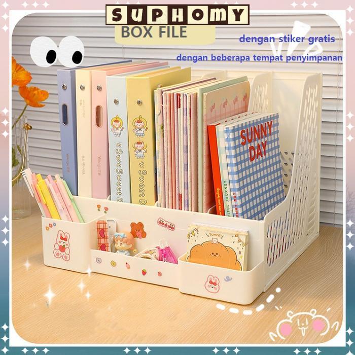 "New" Rak Buku Rak Penyimpanan Rak pena tempat buku