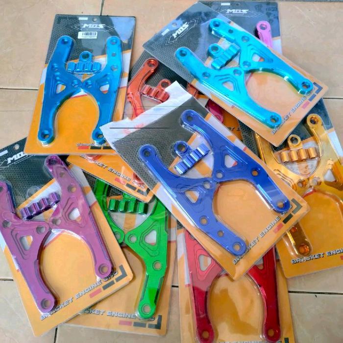 BRAKET MESIN / PANGKON MESIN TIGER CNC MERK MOS ANODIZE WARNA LENGKAP
